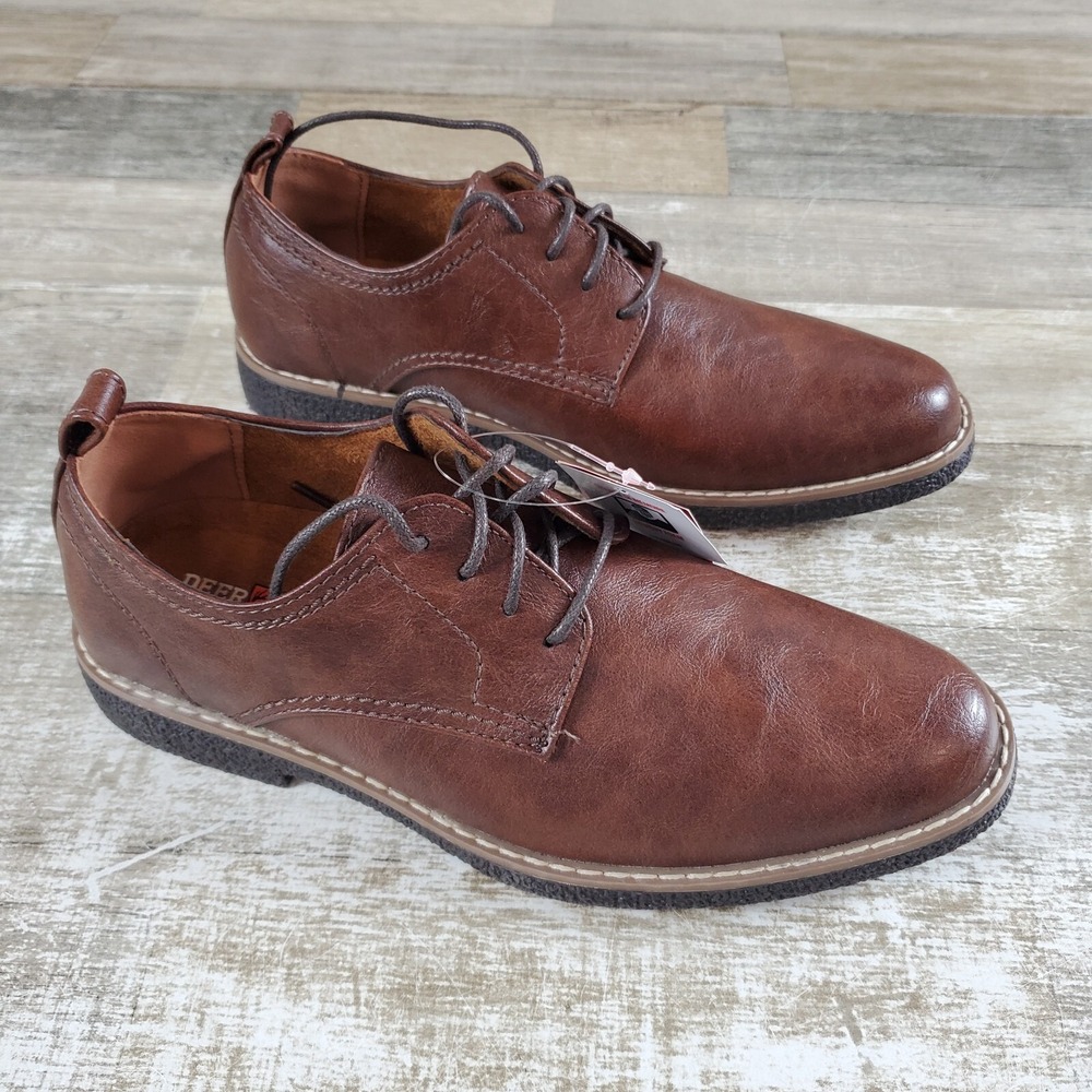 Deer Stags Zander Toddler Shoes Sz 5 M Brown Almond Toe Lace Up Oxfords